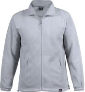 Urheilutakki Diston RPET fleece jacket, harmaa liikelahja logopainatuksella