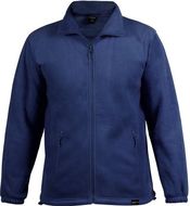 Urheilutakki Diston RPET fleece jacket, tummansininen liikelahja logopainatuksella