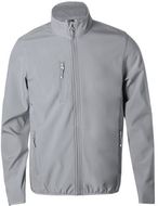 Urheilutakki Scola RPET softshell jacket, harmaa liikelahja logopainatuksella