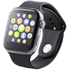 Verkkoyhteydessä oleva ranneke Proxor smart watch, musta liikelahja logopainatuksella