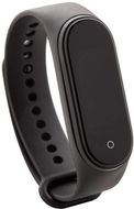 Verkkoyhteydessä oleva ranneke Droy thermometer smart watch, musta liikelahja logopainatuksella