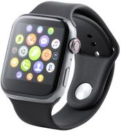 Verkkoyhteydessä oleva ranneke Proxor smart watch, musta liikelahja logopainatuksella