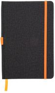 Vihko Andesite notebook, tummanharmaa, oranssi liikelahja logopainatuksella