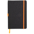 Vihko Andesite notebook, tummanharmaa, oranssi liikelahja logopainatuksella