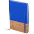 Vihko Bluster notebook, luonnollinen, sininen liikelahja logopainatuksella
