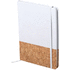 Vihko Bluster notebook, valkoinen, luonnollinen liikelahja logopainatuksella
