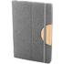 Vihko Bothom RPET notebook, harmaa liikelahja logopainatuksella