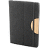 Vihko Bothom RPET notebook, musta liikelahja logopainatuksella