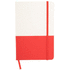 Vihko Duonote notebook, valkoinen, punainen liikelahja logopainatuksella