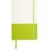 Vihko Duonote notebook, valkoinen, vihreä liikelahja logopainatuksella