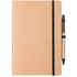 Vihko Esteka notebook, luonnollinen, musta liikelahja logopainatuksella