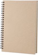 Vihko Gulliver notebook, beige liikelahja logopainatuksella