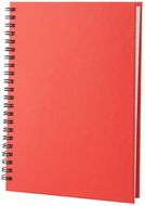 Vihko Gulliver notebook, punainen liikelahja logopainatuksella