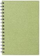 Vihko Idina notebook, vihreä liikelahja logopainatuksella