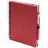 Vihko Koguel notebook, punainen liikelahja logopainatuksella