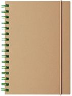 Vihko Zubar notebook, vihreä liikelahja logopainatuksella