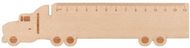 Viivain Looney wooden ruler, luonnollinen liikelahja logopainatuksella