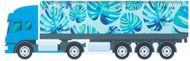 Viivain Trucker 15 15 cm ruler, truck, valkoinen liikelahja logopainatuksella