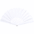 Viuhka Pumik RPET hand fan, valkoinen liikelahja logopainatuksella