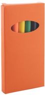 Värikynä Garten 6 pc pencil set, oranssi liikelahja logopainatuksella