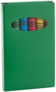 Värikynä Tune 6 pc crayon set, vihreä liikelahja logopainatuksella