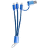 Yleisadapteri Frecles keyring USB charger cable, sininen liikelahja logopainatuksella