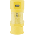 Yleisadapteri Tribox travel adapter, keltainen liikelahja logopainatuksella