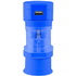 Yleisadapteri Tribox travel adapter, sininen liikelahja logopainatuksella