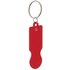 avaimenperäpoletti, punainen liikelahja logopainatuksella