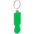 avaimenperäpoletti, vihreä liikelahja logopainatuksella