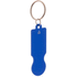 avaimenperäpoletti, sininen liikelahja logopainatuksella
