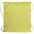 kiristysnauha reppu, keltainen liikelahja logopainatuksella