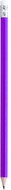 lyijykynä, violetti, valkoinen liikelahja logopainatuksella