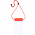 matkapuhelimen suojus, punainen liikelahja logopainatuksella