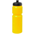 pyöräilijän pullo, keltainen liikelahja logopainatuksella