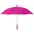 sateenvarjo, fuksia liikelahja logopainatuksella