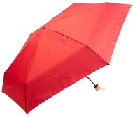 sateenvarjo, punainen liikelahja logopainatuksella