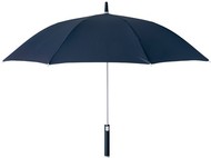 sateenvarjo, tummansininen liikelahja logopainatuksella