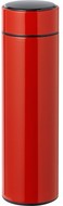 termospullo, punainen liikelahja logopainatuksella