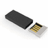 USB-tikku, musta liikelahja logopainatuksella