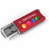 USB-tikku, punainen liikelahja logopainatuksella