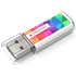 USB-tikku, valkoinen liikelahja logopainatuksella
