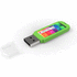 USB-tikku, vihreä liikelahja logopainatuksella