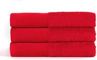DELUXE-suihkupyyhkeet / 1400 x 700, punainen liikelahja logopainatuksella
