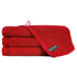 Erittäin pehmeä froteepyyhe ELITERY / 1400 x 700, punainen liikelahja logopainatuksella