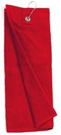 Golf-pyyhe / 400 x 160, punainen liikelahja logopainatuksella