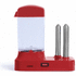 Hot dog -laite, punainen liikelahja logopainatuksella
