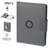 Asiakirjasalkku Multifunction Folder Harbur, harmaa liikelahja omalla logolla tai painatuksella