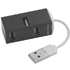 KESKITIN USB Hub Geby, musta liikelahja omalla logolla tai painatuksella