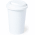 Kertakäyttömuki Cup Petel, valkoinen liikelahja omalla logolla tai painatuksella
